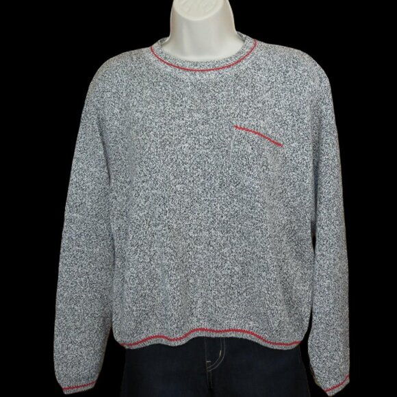 Coldwater Creek Brown Heather Sweater Crew Neck Long Sleeve Size Large - Picture 1 of 8